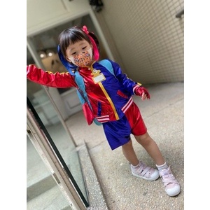 10 cái / bộ Harley Quinn Trang Phục Cosplay Suicide Squad Trẻ Em Cô Gái Áo Khoác T-shirt Quần short Phù hợp với