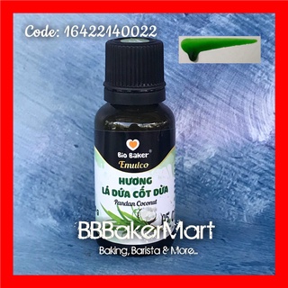 Tinh chất hương mùi LÁ DỨA CỐT DỪA có màu BIO BAKER - 20gr