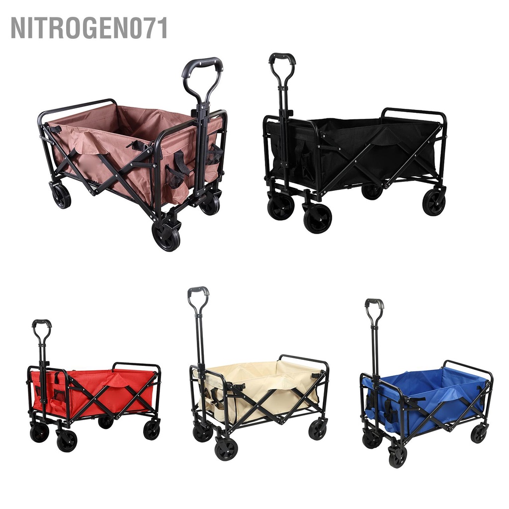 xe đẩy du lịch gấp gọn ĐA NĂNG, xe kéo cắm trại du lịch thông minh - gấp bốn bánh điện di động bằng vải Oxford ngoài trời Nitrogen071