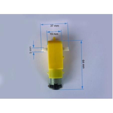 Động cơ mô tơ giảm tốc mini vàng  DIY 3V - 6V tốc độ 52 - 104 vòng 1 phút - L0001