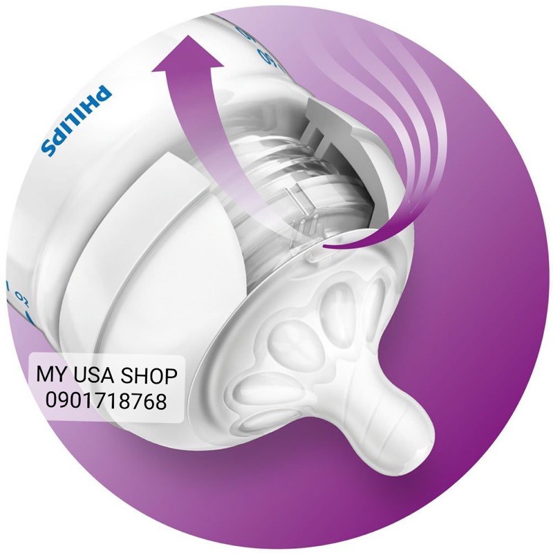 Bình sữa Avent ❤Bình sữa Philips AVENT Natural núm mềm thiết kế tự nhiên 260ml của Mỹ