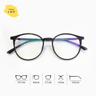 [NHẬN LẮP CẬN] Gọng Kính Cận Tròn Nhựa Dẻo Dáng Nữ Tính - Kính Thời Trang - Full Bộ Quà Khi Lắp Cận