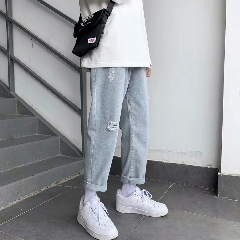 Quần jeans dài thiết kế thời trang cá tính cho nam size s-3xl | BigBuy360 - bigbuy360.vn