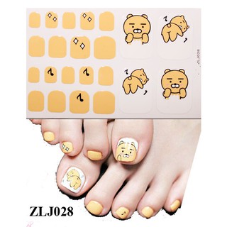Miếng dán móng chân - Nail Wraps (22 miếng dán khô)