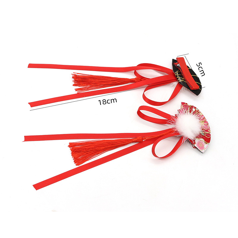 Cặp kẹp tóc tua rua phong cách Trung Hoa cho bé gái