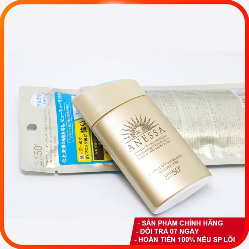  [NỘI ĐỊA]Kem Chống Nắng Anessa Perfect UV Sunscreen Skincare Milk Nhật Bản (60ml)