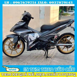 Tem rời ex 150 Movistar xám xi măng
