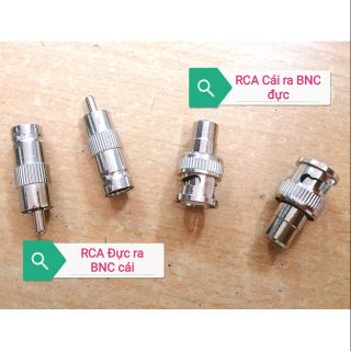 Đầu chuyển đổi jack BNC ra jack RCA hoa sen