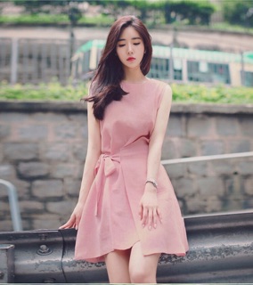 Váy cột nơ eo công sở thanh lịch