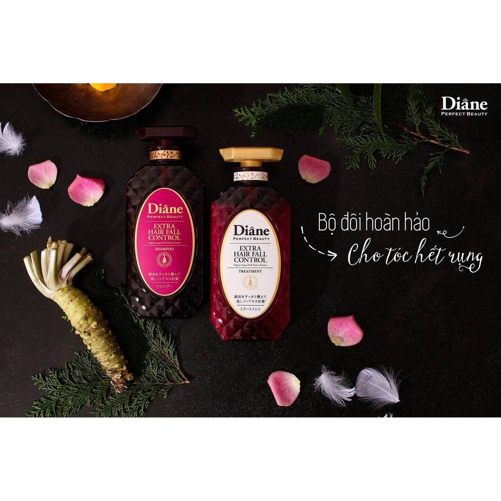 Dầu Gội Ngăn Rụng Tóc Kích Thích Mọc Tóc nhật bản Moist Diane Extra Hair Fall Control 450ml