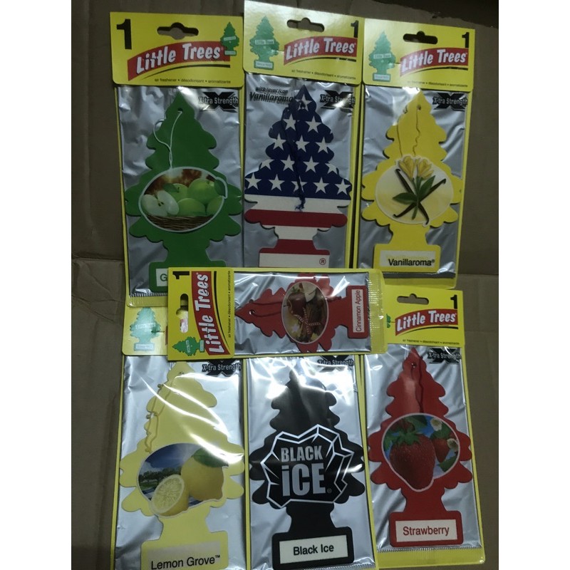 1 Cây thông thơm lớn little trees xtra strength để xe hơi hoặc treo tủ quần áo