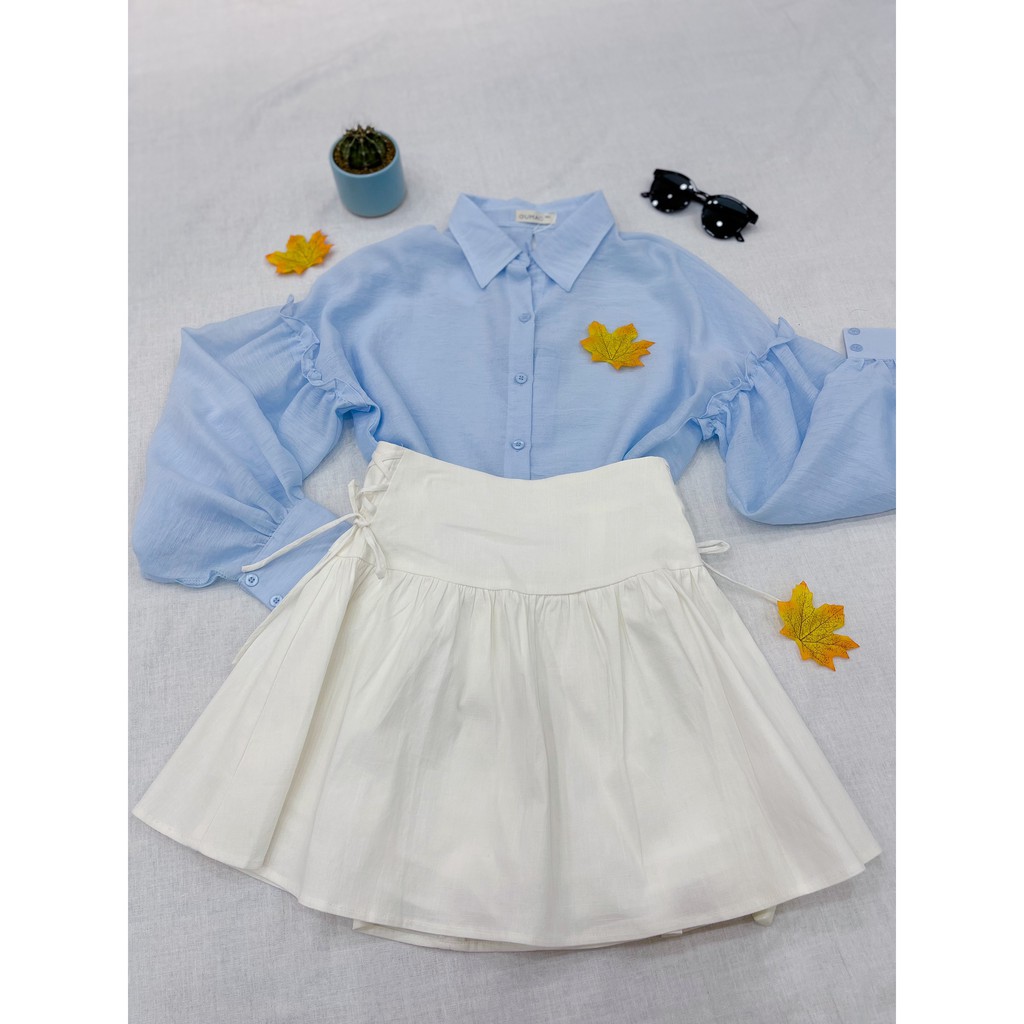 Chân váy xòe đan dây GUMAC VB629 | BigBuy360 - bigbuy360.vn