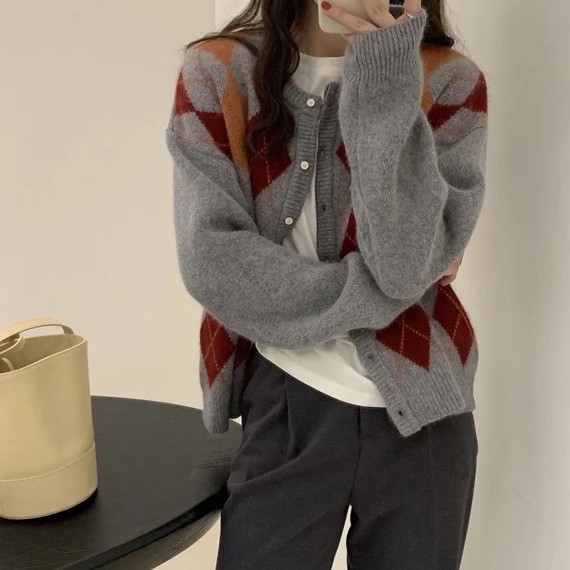 Áo len Cardigan len lông cừu mềm