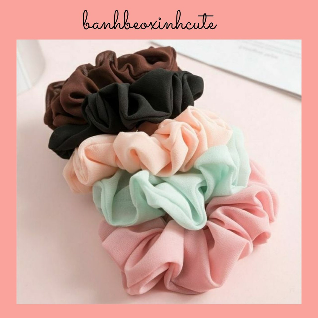 Crunchies - dây buộc tóc vải voan phong cách Hàn Quốc