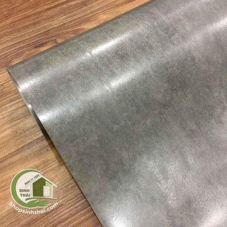 Simili trải sàn giả xi măng màu xám - thảm nhựa pvc chụp hình ảnh sản phẩm