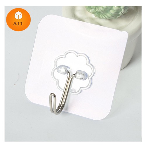 COMBO 5 MÓC DÁN TƯỜNG TRONG SUỐT TREO ĐỒ Chịu Lựch Siêu Dính Đa Năng - 6x6 cm