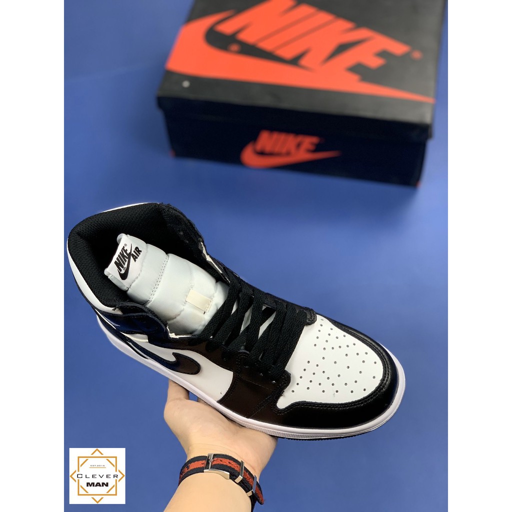 (FREESHIP+QUÀ) Giày thể thao AIR JORDAN 1 Retro High Black White Đen trắng cao cổ | BigBuy360 - bigbuy360.vn