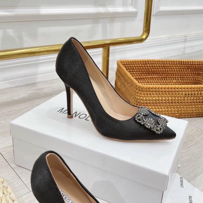 Guốc Cao Đính Đá 9P Hàng Đẹp