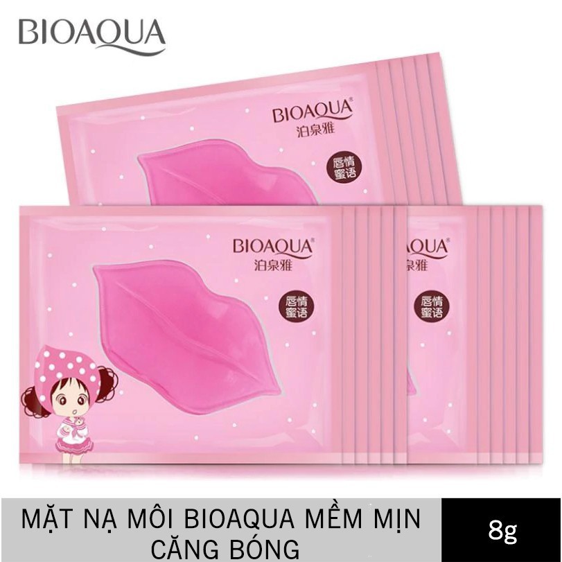 Mặt Nạ Dưỡng Môi Bioaqua Giúp Môi Hồng Mềm Mịn