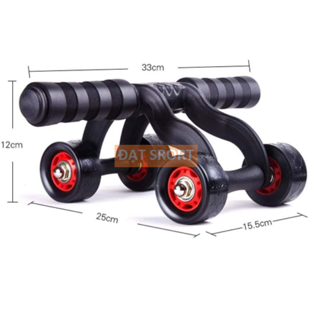 Con Lăn AB 4 Bánh Tập Cơ Bụng, Giảm Mỡ Tại Nhà