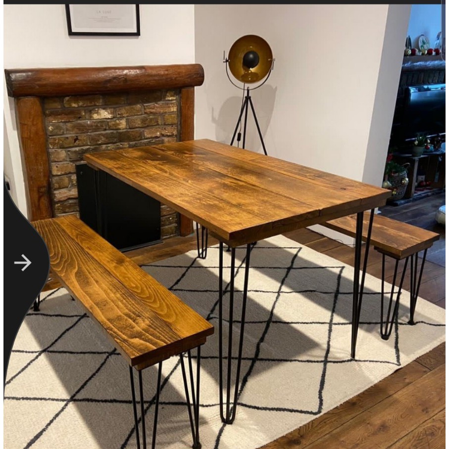 Ghế băng dài Vitage Chair - làm ghế cho bàn ăn, bàn học, ghế ngồi chờ, ghế ngồi đi giầy siêu chill