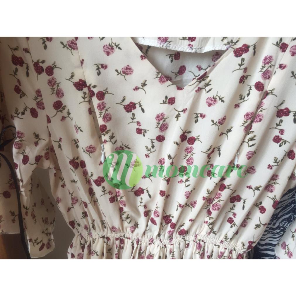 Váy Đầm bầu công sở đẹp HOA MƠ - Đầm sau sinh cho con bú ti - Thời trang bà bầu xinh dự tiệc mùa hè Bigsize ẢNH THẬT NLi