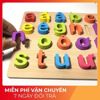 Bảng Chữ Cái Thường Gỗ nổi Benrikids - Đồ chơi Ghép hình Montessori cho bé ĐCG