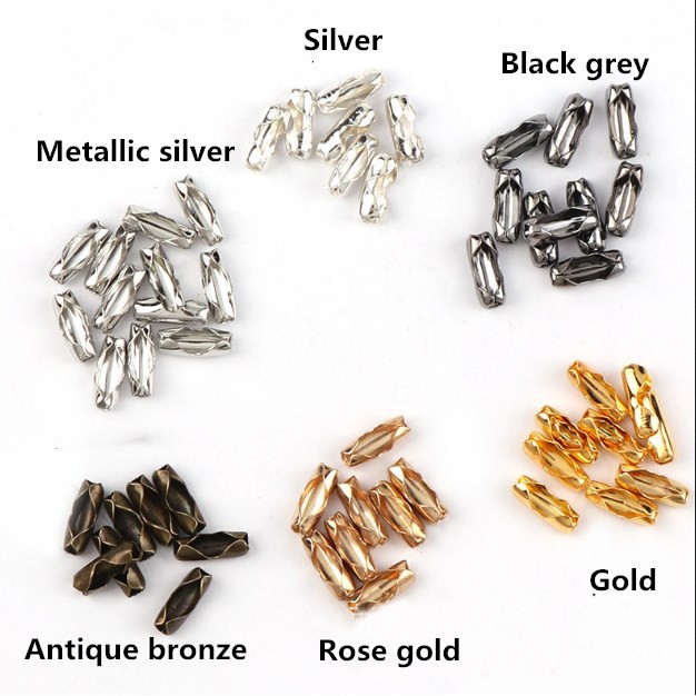 Set 200 Đầu Nối Dây Xích 1.5 / 2 / 2.4 / 3.2 MM Chuyên Dụng Làm Trang Sức DIY