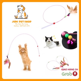 [Freeship] Phụ Kiện Cho Mèo ,Đồ Chơi Cho Mèo, Cần Câu Nhiều Màu
