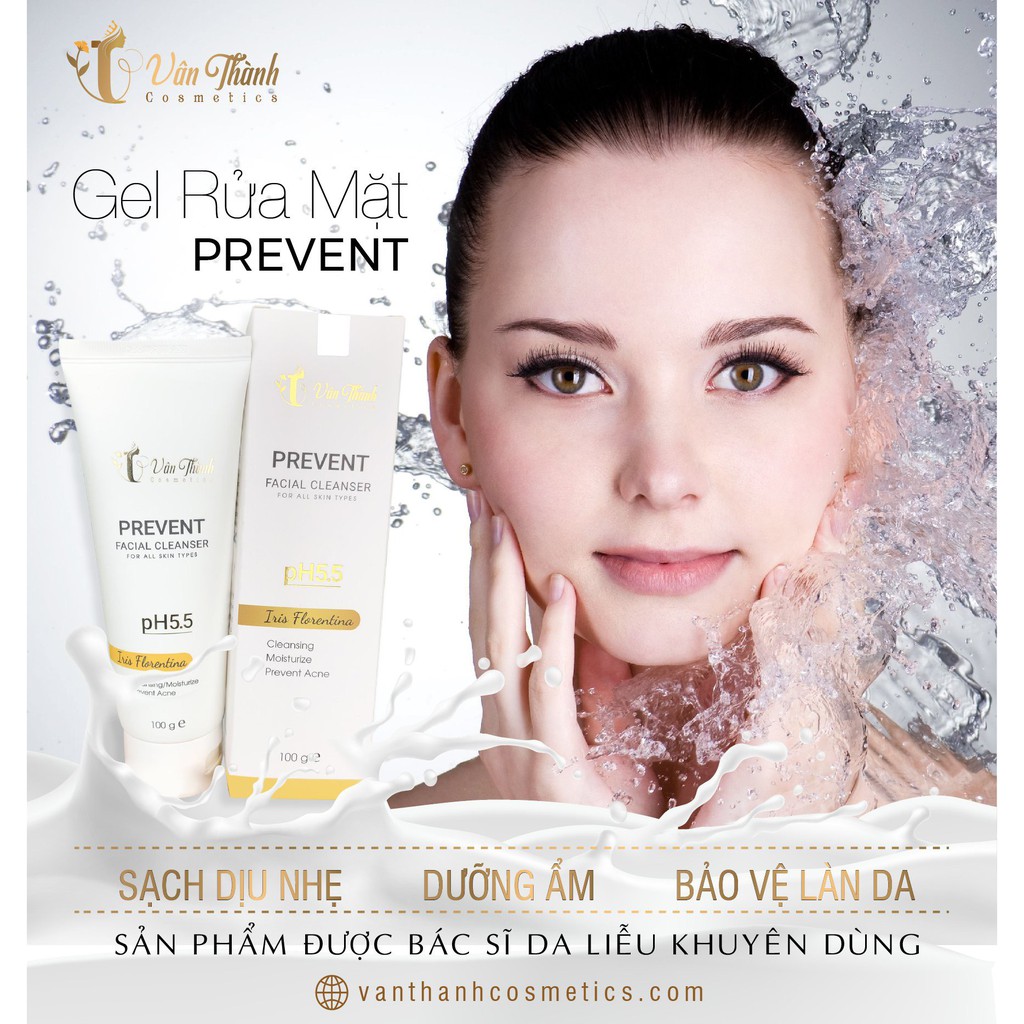 [CHÍNH HÃNG] Sữa Rửa Mặt Dưỡng Ẩm Prevent, dạng gel, Gel Rửa Mặt Dưỡng Trắng, Dịu Nhẹ, Sạch Sâu, Cân Băng Độ Ẩm, PH 5.5 | BigBuy360 - bigbuy360.vn