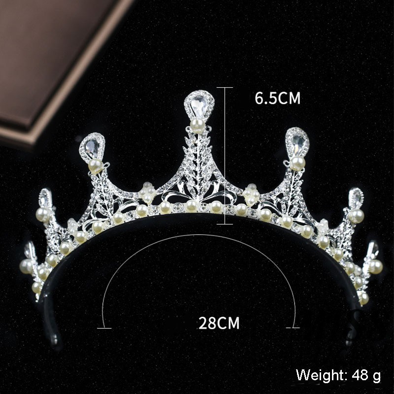 Cài tóc cô dâu dạng vương miện thời trang Hàn Quốc