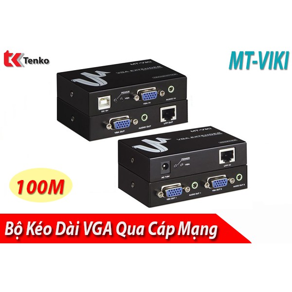 Bộ Khuếch Đại VGA Qua Cáp Mạng Lan 100M MT-100T