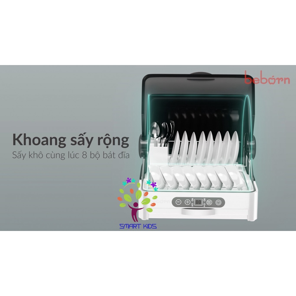 MÁY SẤY BÁT ĐĨA CÓ CHỨC NĂNG DIỆT KHUẨN BẰNG TIA UVC - 35L - BEBORN - Z215BB