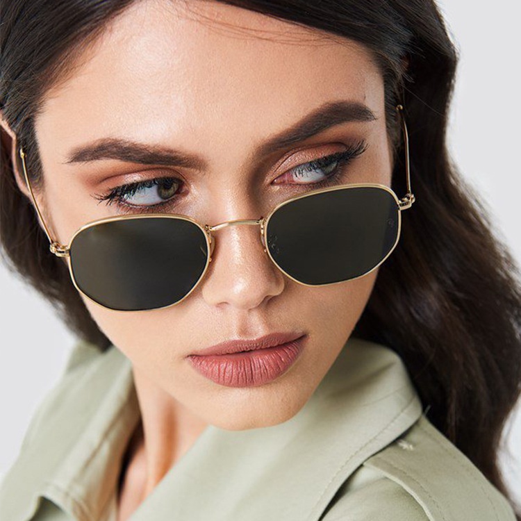 Kính Mát Chống Tia UV400 Hình Bầu Dục Tròn Nhiều Màu Cổ Điển Thời Trang Unisex