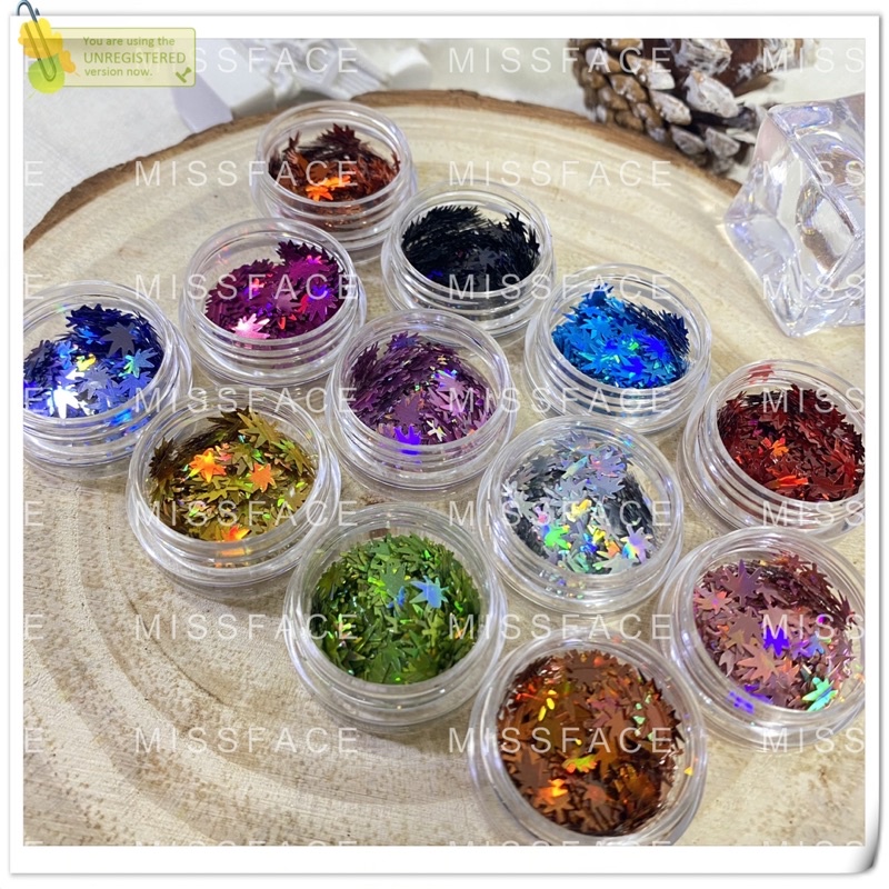 Sét lá phong set trang trí ẩn nail