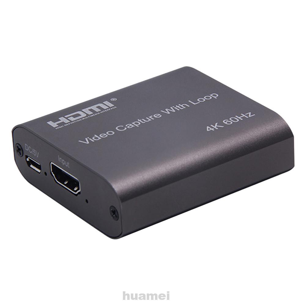 Game Portable HD 1080P Recording Aluminium Alloy Live Streaming 4K 60Hz Online Teaching USB3.0 HDMI Video Capture Card