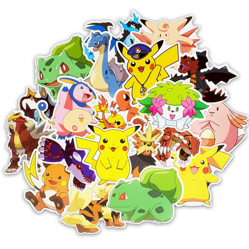 Bộ 20 Miếng Dán Pet Hình Elf Kiểu Anime Nhật Bản Trang Trí Máy Tính Laptop Xe Đạp Trẻ Em DIY