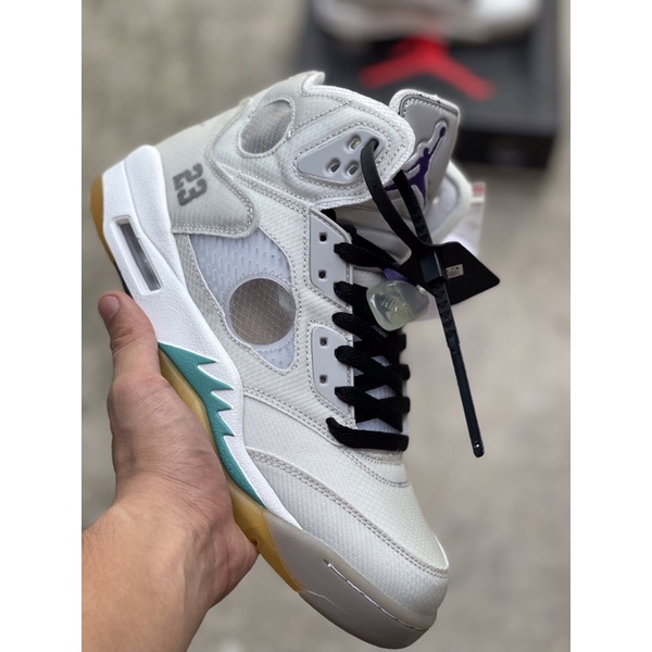 Giày bóng rổ jd5 off white nam nữ hình ảnh thật đầy đủ hộp phụ kiện