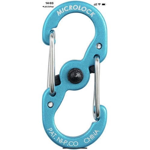 Nite Ize S-Biner Microlock Khóa nhôm Biners -Mỹ