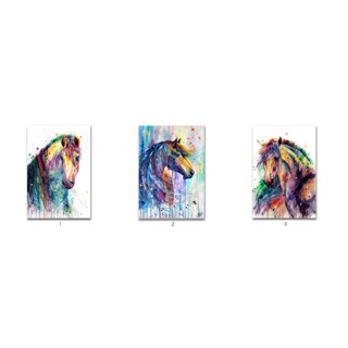Tranh canvas treo tường HORSE- 40x60cm- có khung viền