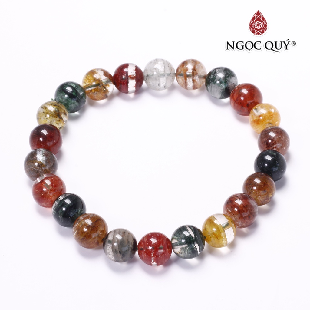 Vòng tay đá TA ưu linh đa sắc - Ngọc Quý