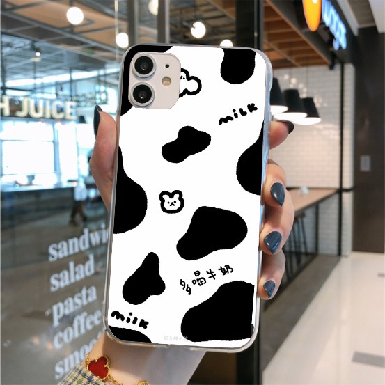 Ốp silicon in Bò sữa iphone 5 - 5s 6 6plus 7 8 7P 8P x - xs xr xs max 11 iphone 11 pro max  iphone 12 12 pro max