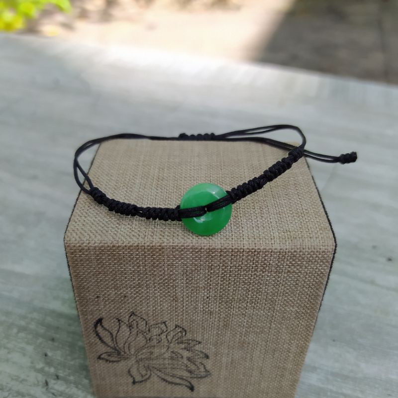 Vòng Handmade đồng xu Cẩm Thạch thiên nhiên