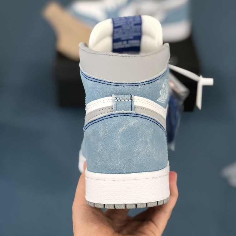 ✔️Giày Jordan 1 Retro High Hyper Royal Xanh Da Lộn Fullbox Cao Cấp✔️