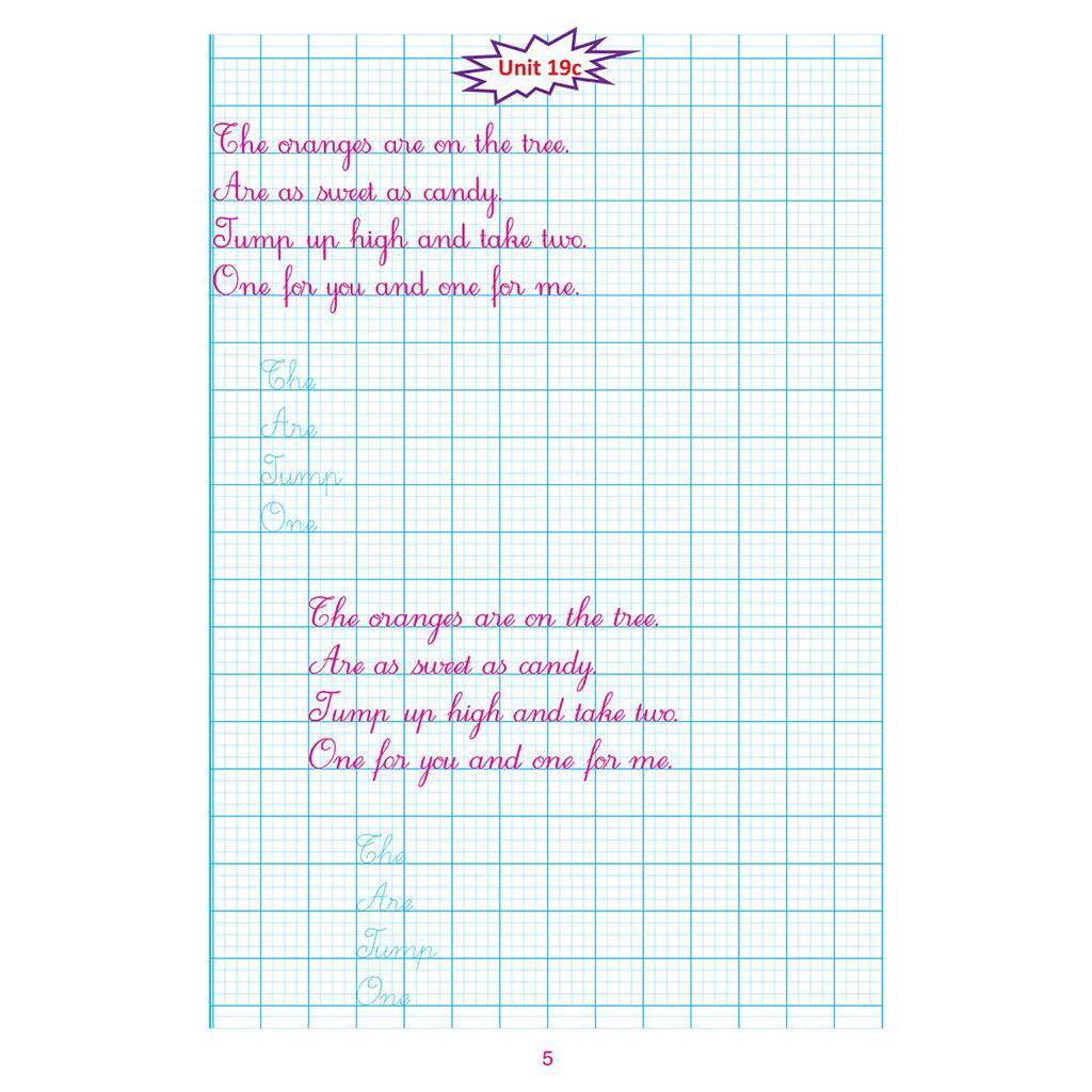 Sách Luyện Viết Tiếng Anh Trình Bày Trên Giấy Ô Li Dành Cho Học Sinh Lớp 1 - Tập 2