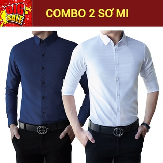 Combo 2 áo sơ mi nam lịch lãm