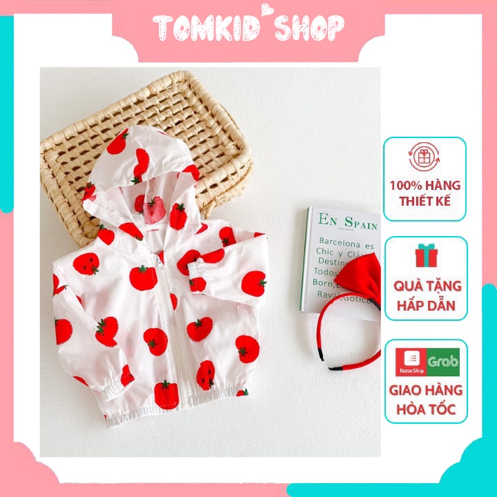 Áo Chống Nắng Bé Trai Bé Gái, Chất Mềm Mịn Thoáng Khi Không Bí Hơi Tomkidshop123