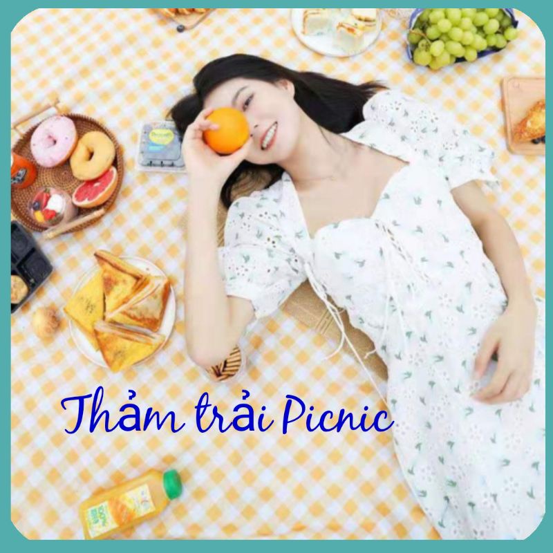 Thảm trải Picnic dã ngoại cực xinh xắn 145x200cm