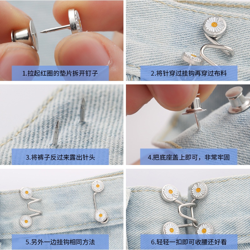 Ghim cài Ahellogirl hình hoa cúc phong cách Hàn Quốc cho nữ