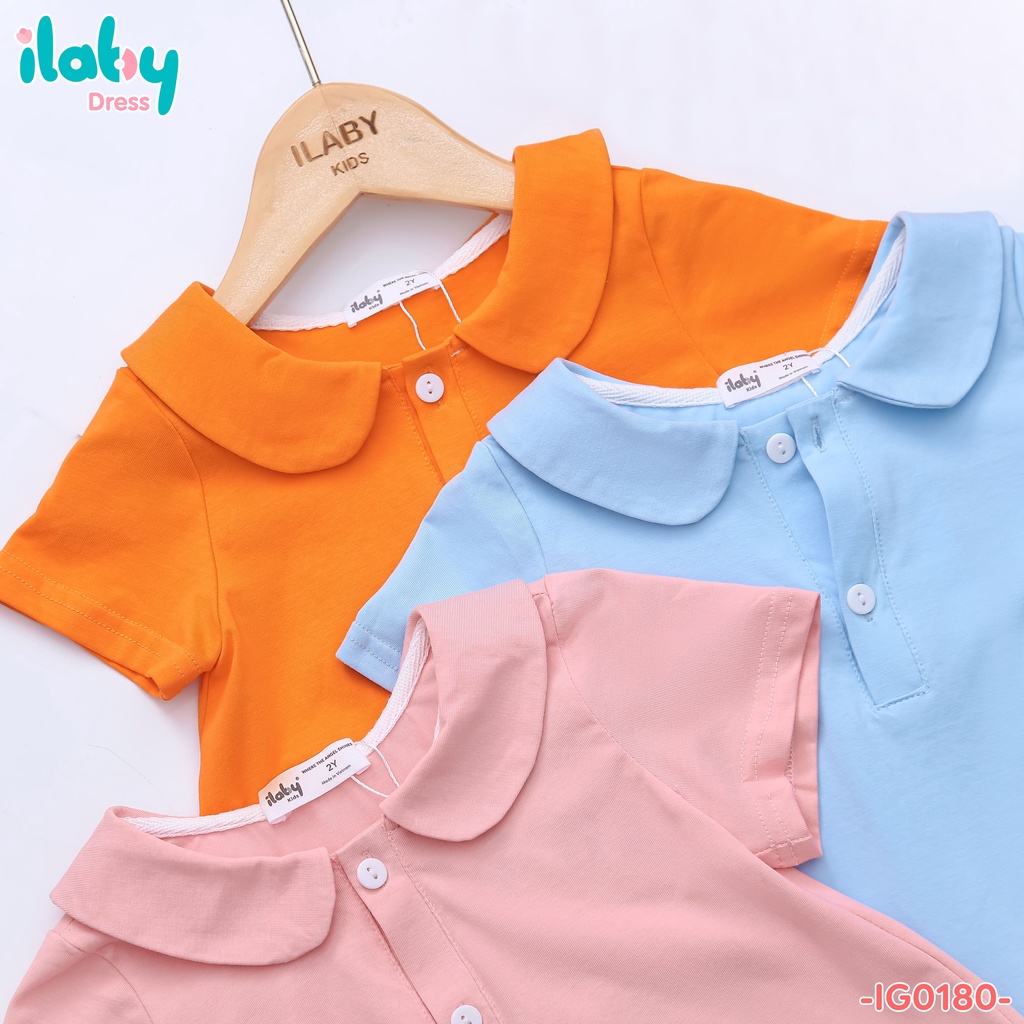 Váy cho bé gái, váy công chúa ILABY chất liệu cotton, kết hợp hình in cute cho bé từ 1 - 10 tuổi [11IG01800521]